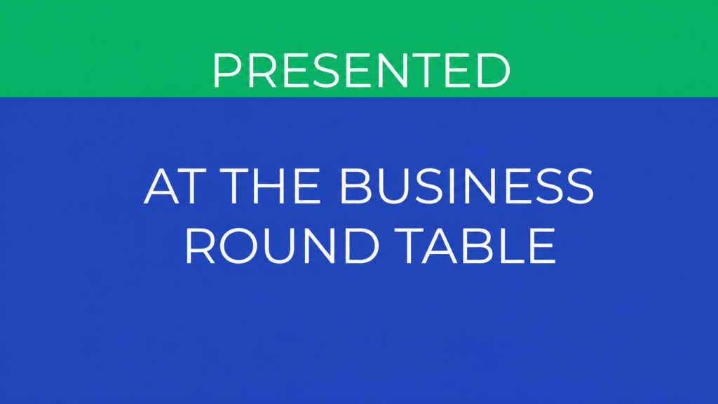 At the Business Round Table — PresentED article cover